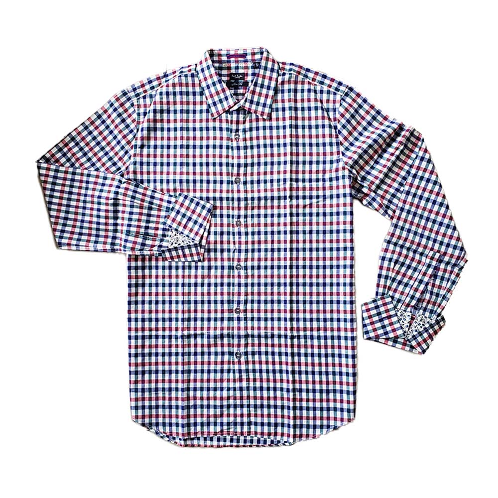 Paul Smith Quality Cuff Check Shirt (Size: L) - Okmall