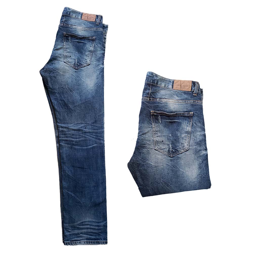 Denim Holics Men's Straight leg Ripped Jeans (Size: 34) - Okmall